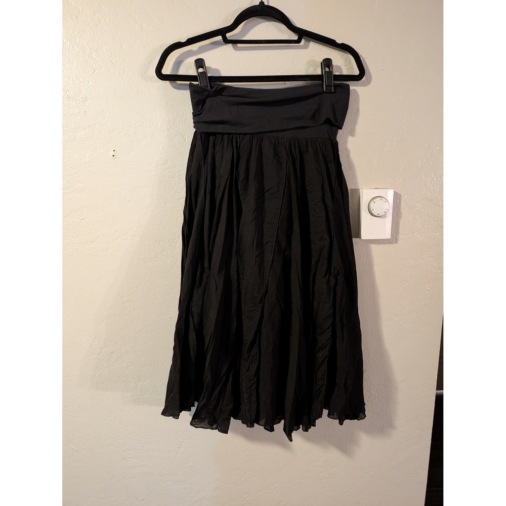 Lapis Black Fairy style Whimsygoth long length skirt womens sz M